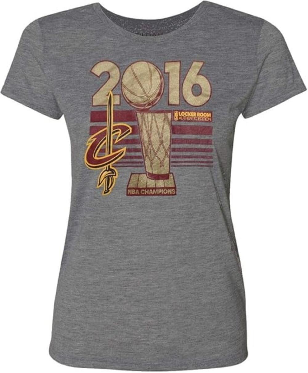 Cleveland Cavaliers Women's NBA Finals Champs Official Locker Room Grey T-Shirt